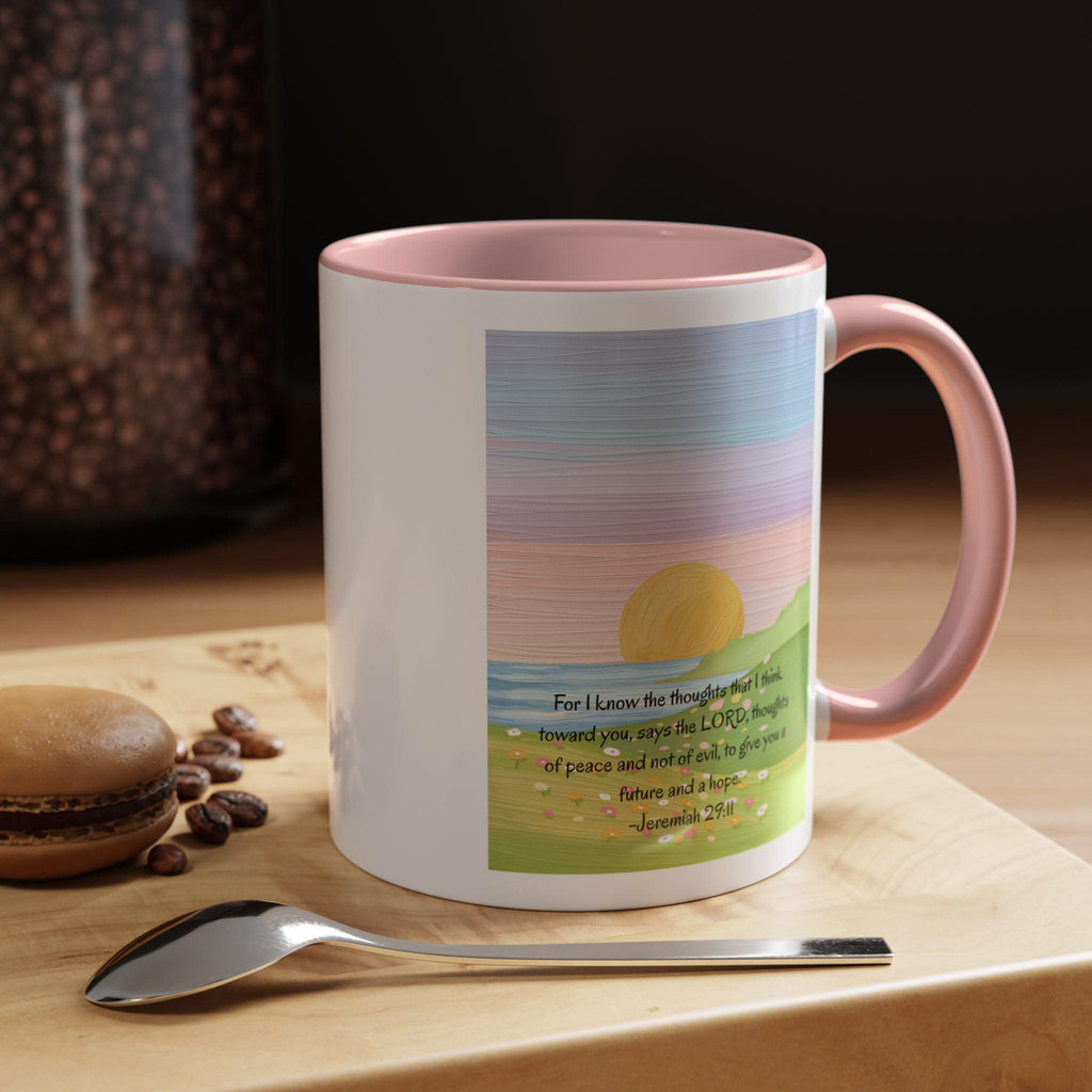 Sunrise Bible Verse Mug | Jeremiah 29:11 Scripture Coffee Mug