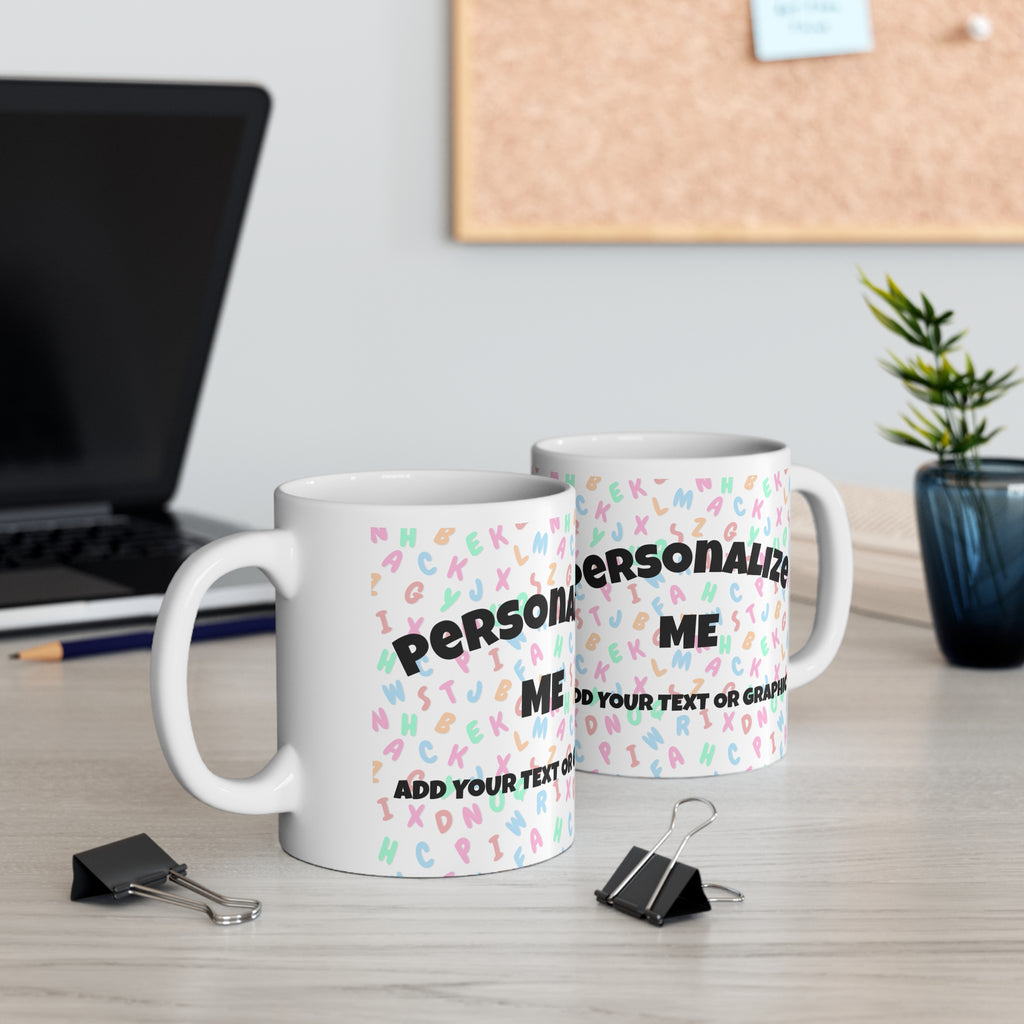 Personalized Mug | Add Your Own Design Ceramic Coffee Cup