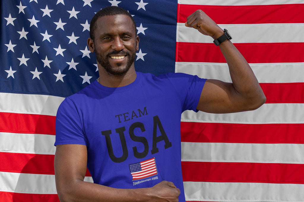 USA Tee - USA Short-Sleeve Unisex T-Shirt | Patriotic Shirt, Fourth of July Shirt, USA Flag Shirt, Beach Shirt