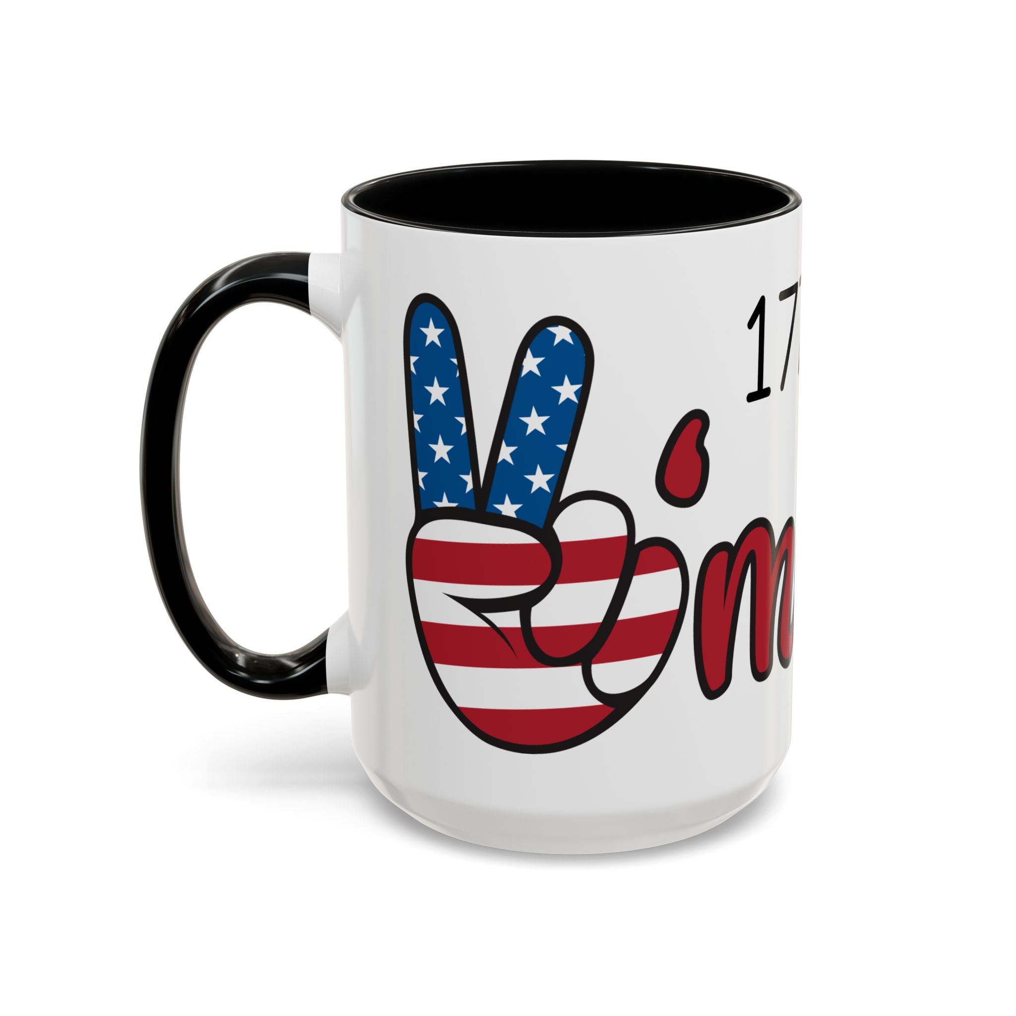 1776-2026 America Accent Coffee Mug — Patriotic Election Coffee Cup