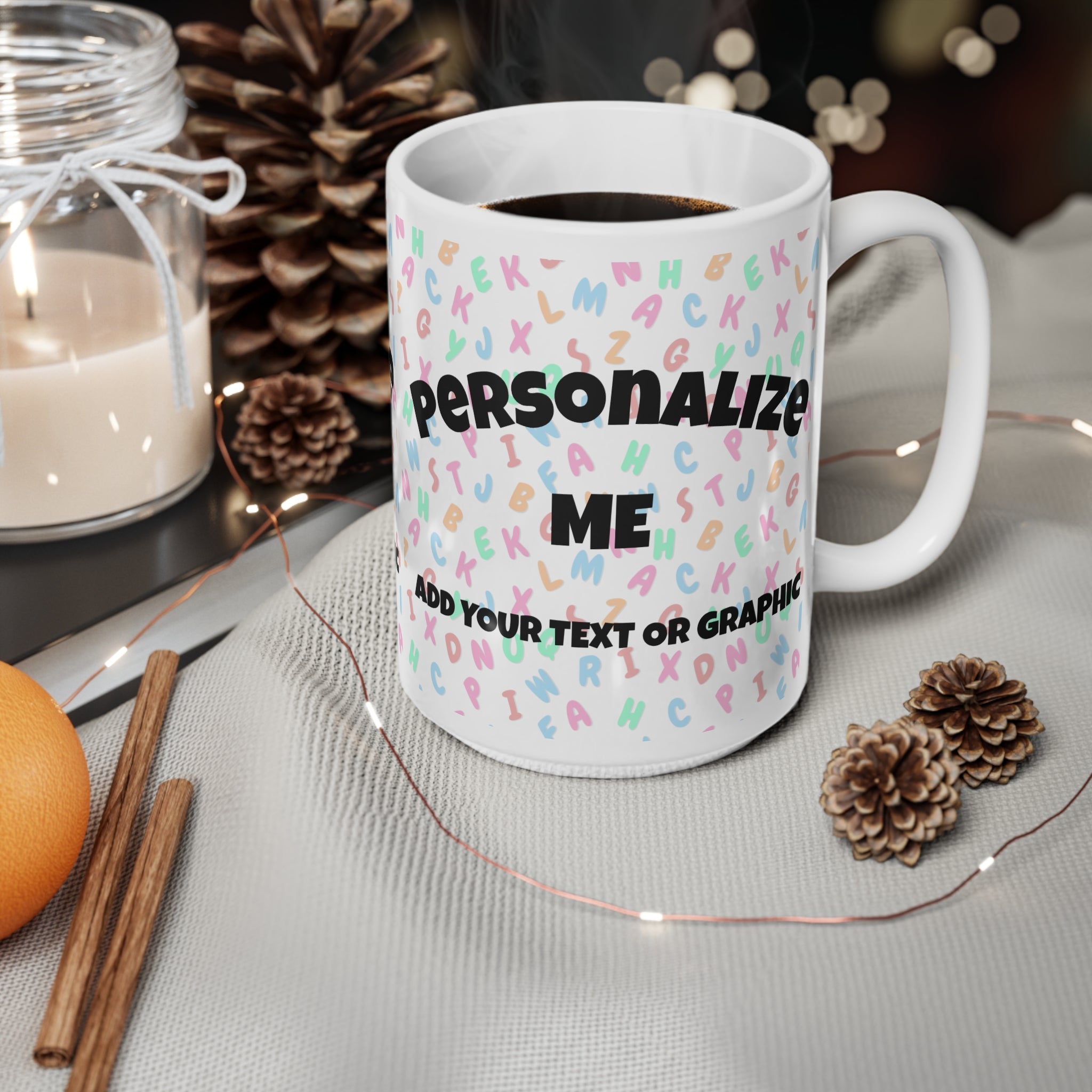 Personalized Mug | Add Your Own Design Ceramic Coffee Cup