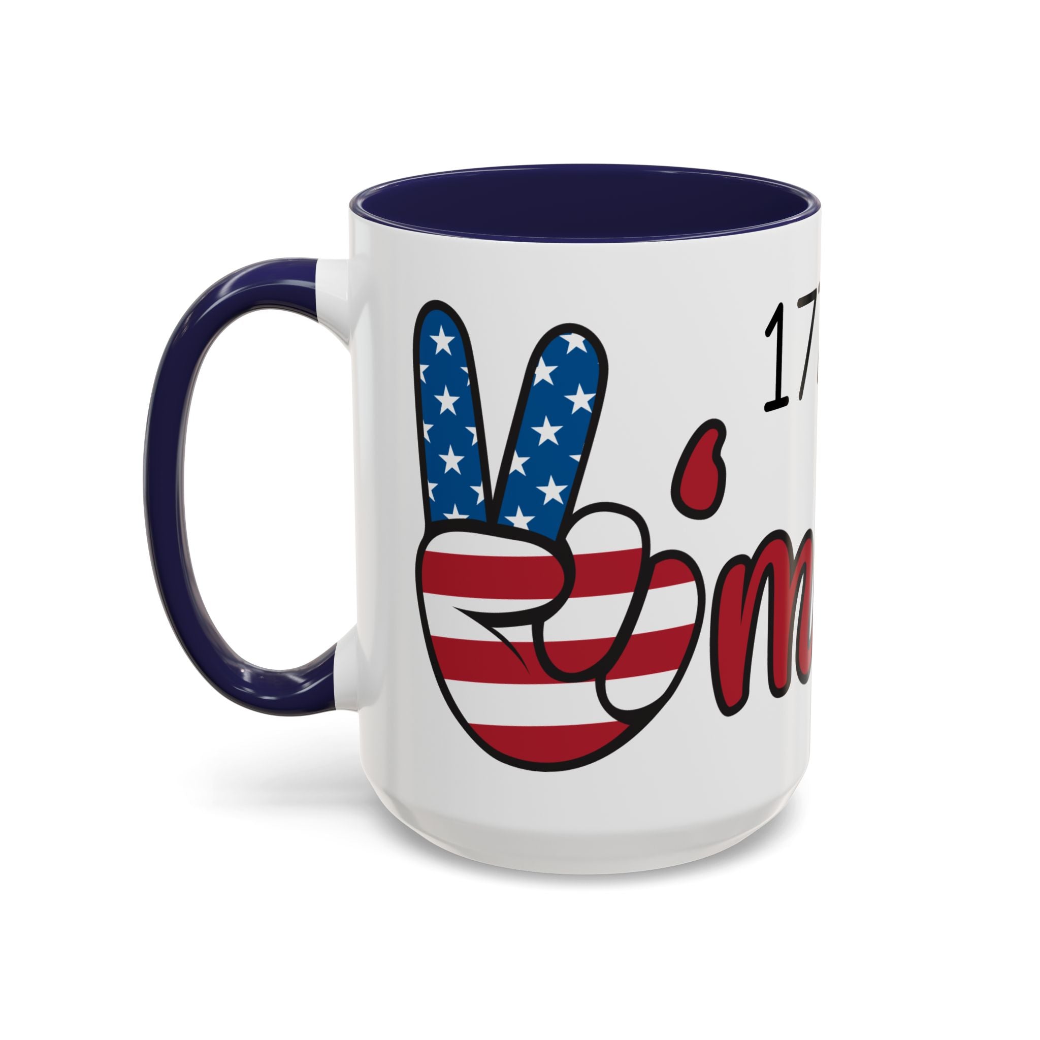 1776-2026 America Accent Coffee Mug — Patriotic Election Coffee Cup