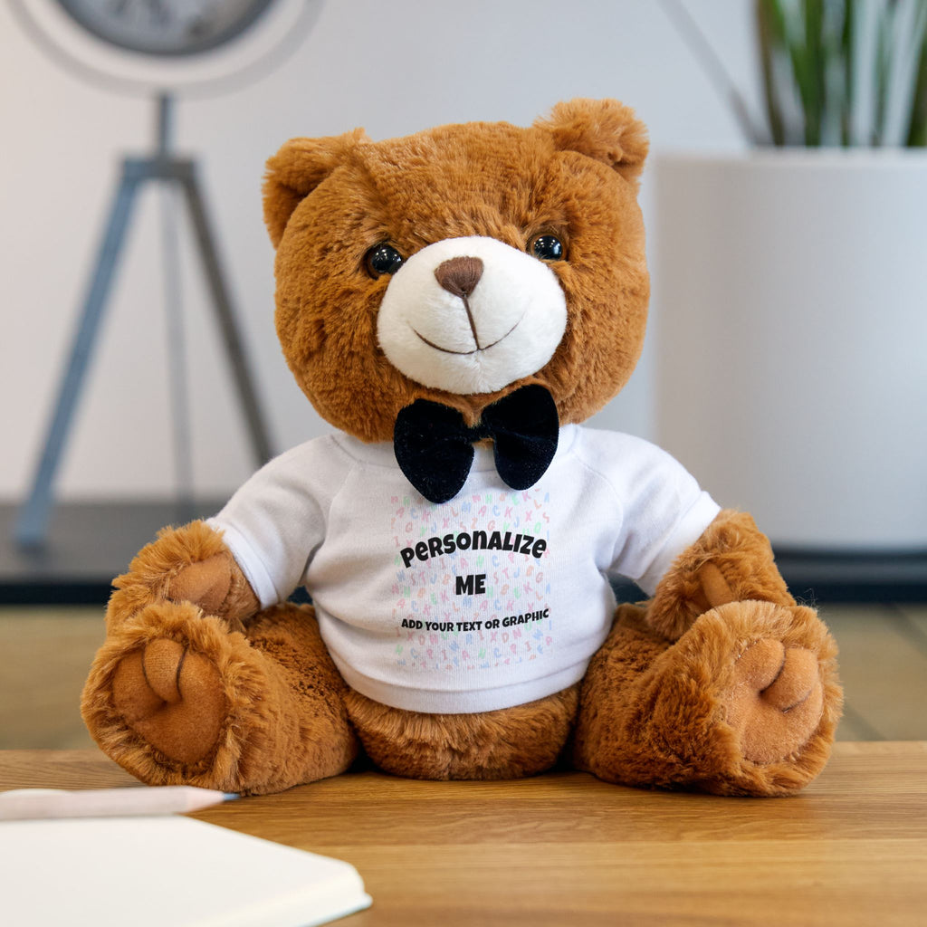 Personalized Teddy Bear with T-Shirt | Custom Name Plush Toy