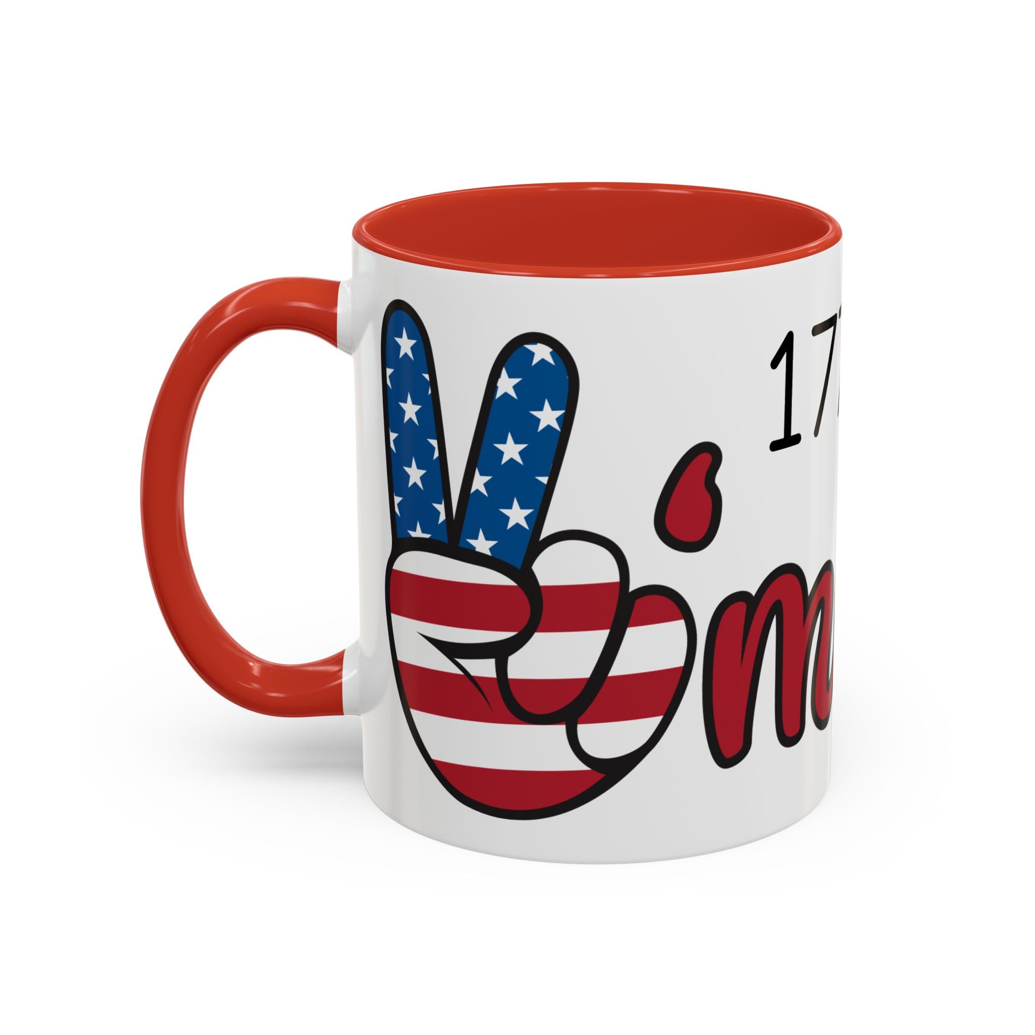 1776-2026 America Accent Coffee Mug — Patriotic Election Coffee Cup