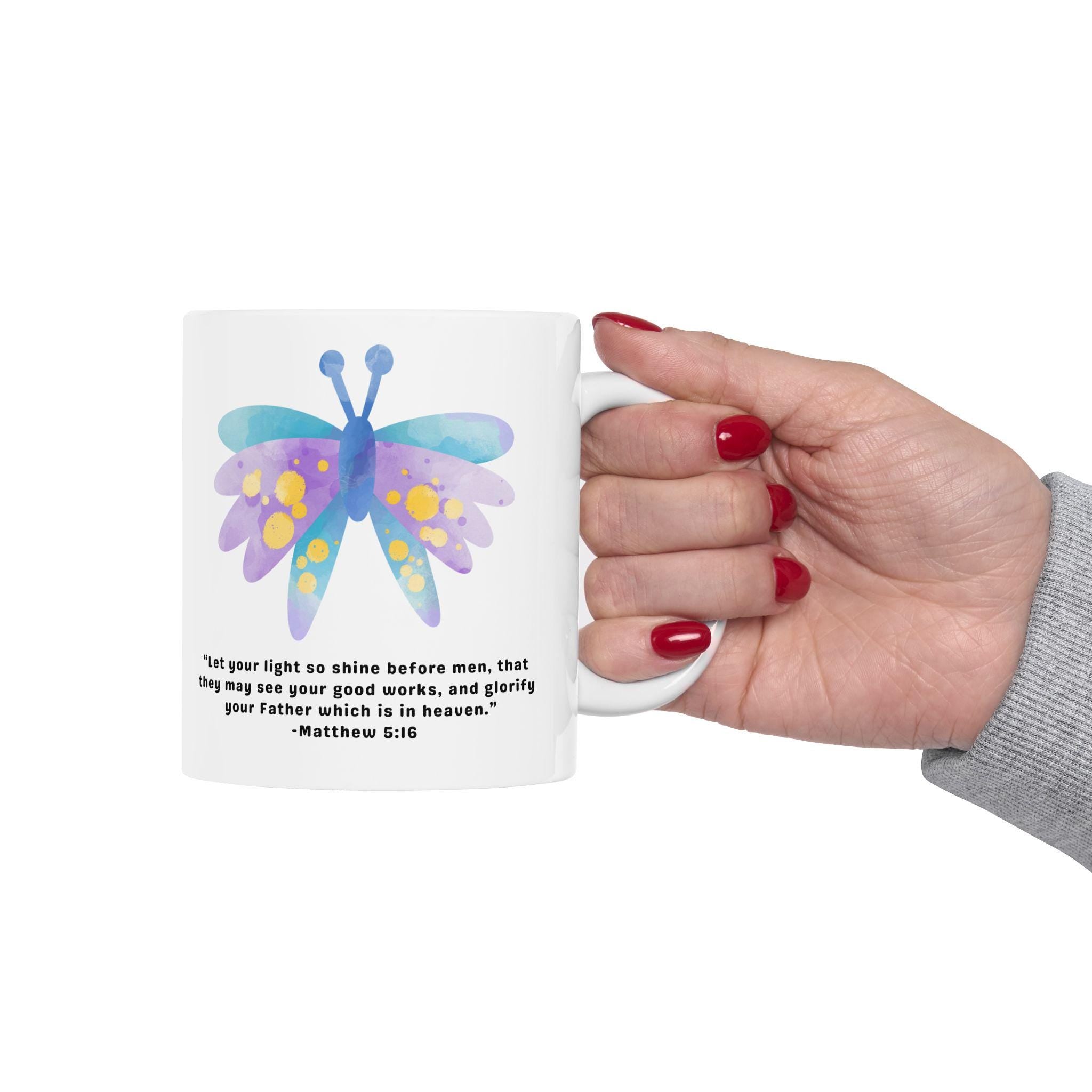 Purple Daisy Illustration Mug | Floral Quote Ceramic Mug