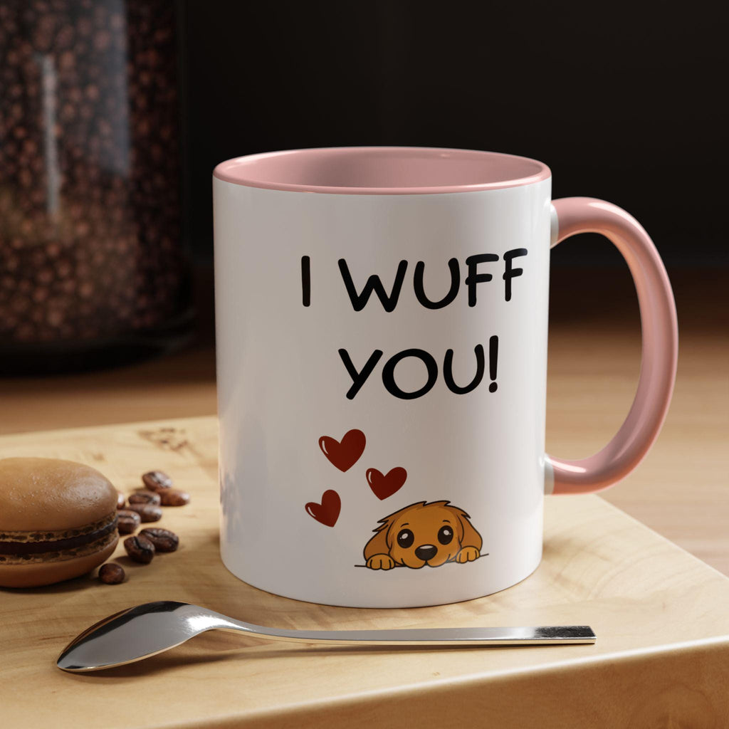 I Wuff You Dog Mug | Puppy Love Ceramic Coffee Cup