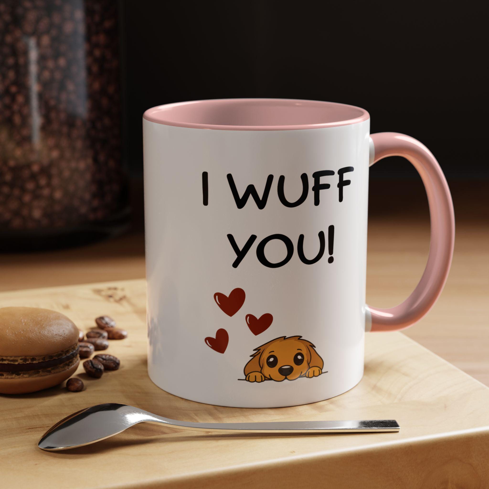 I Wuff You Dog Mug | Puppy Love Ceramic Coffee Cup