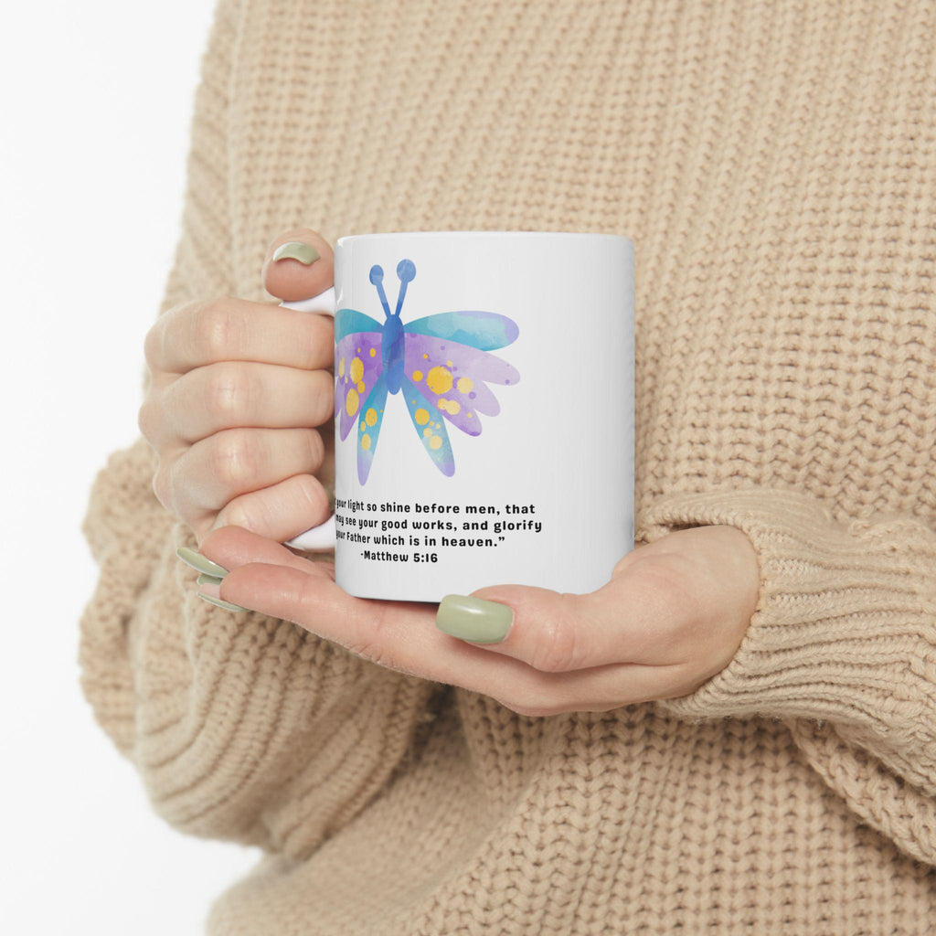Purple Daisy Illustration Mug | Floral Quote Ceramic Mug