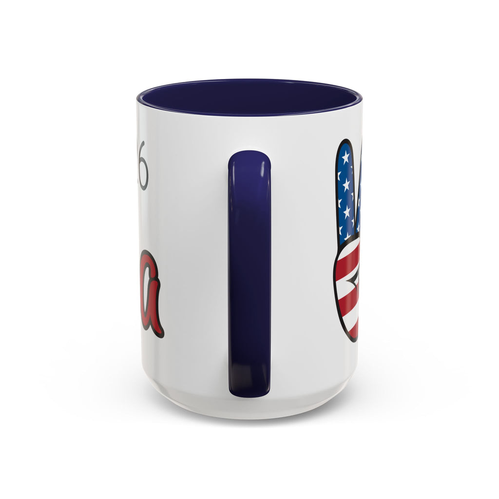 1776-2026 America Accent Coffee Mug — Patriotic Election Coffee Cup