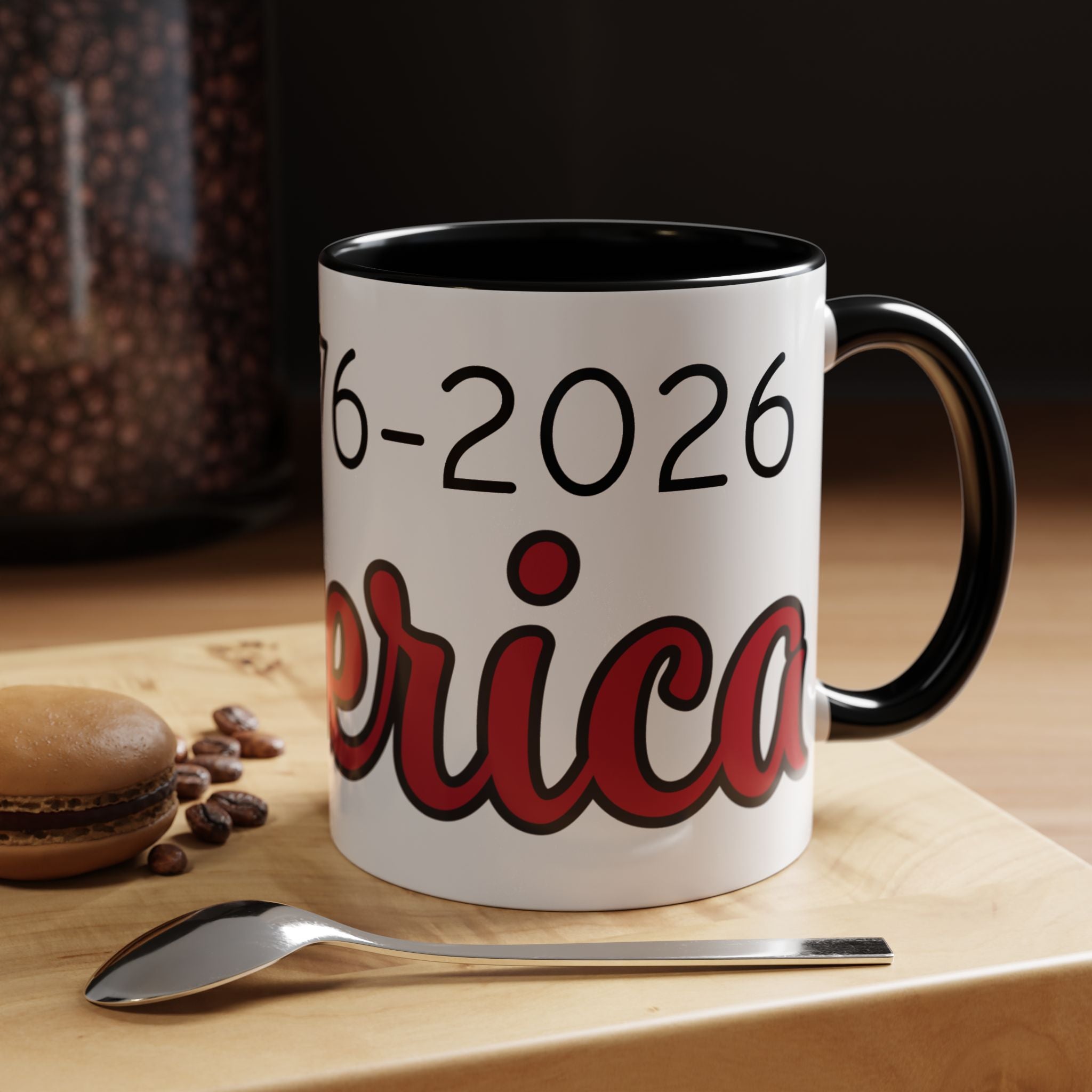 1776-2026 America Accent Coffee Mug — Patriotic Election Coffee Cup
