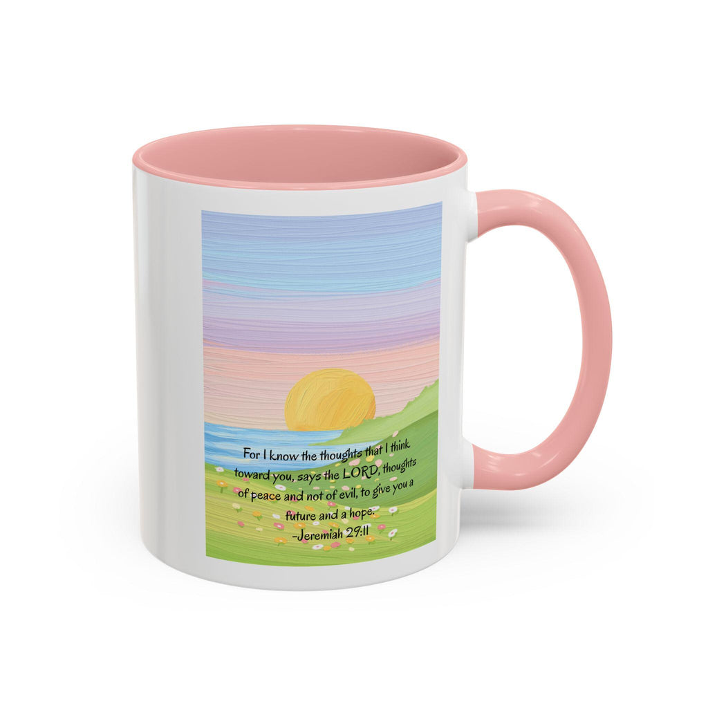 Sunrise Bible Verse Mug | Jeremiah 29:11 Scripture Coffee Mug
