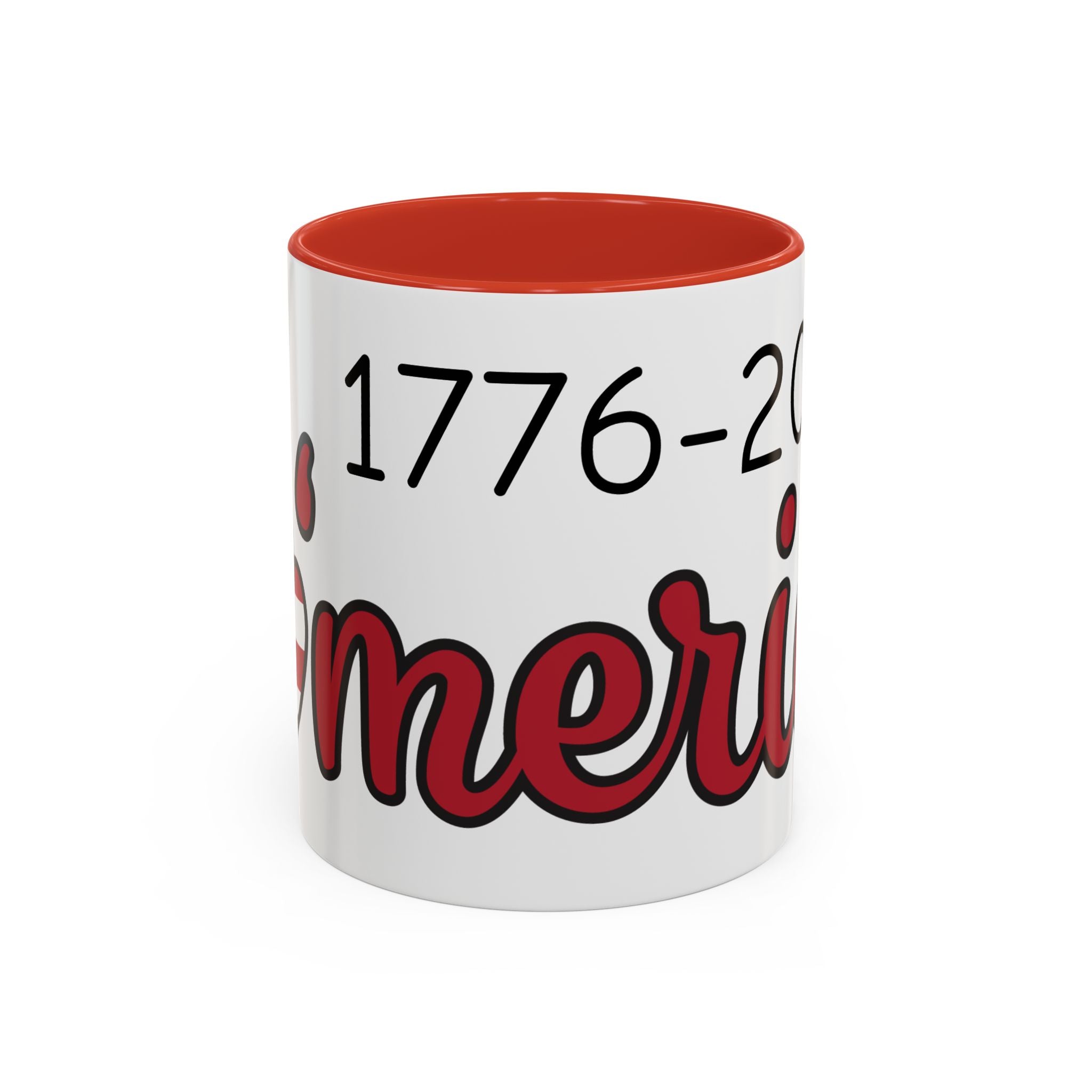 1776-2026 America Accent Coffee Mug — Patriotic Election Coffee Cup