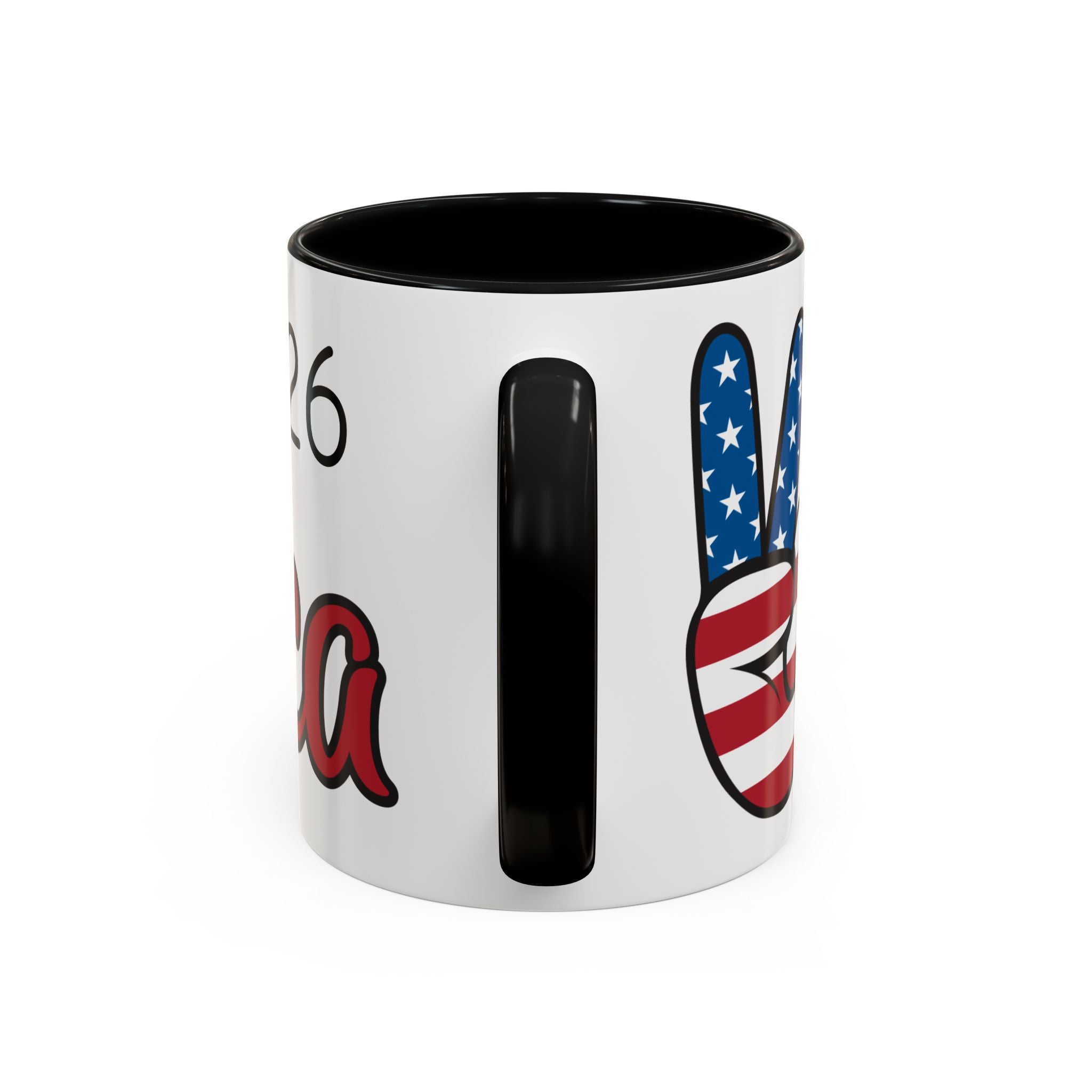 1776-2026 America Accent Coffee Mug — Patriotic Election Coffee Cup