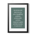 Fruit of the Spirit Scripture Poster Framed Vertical Poster | Christian Wall Art