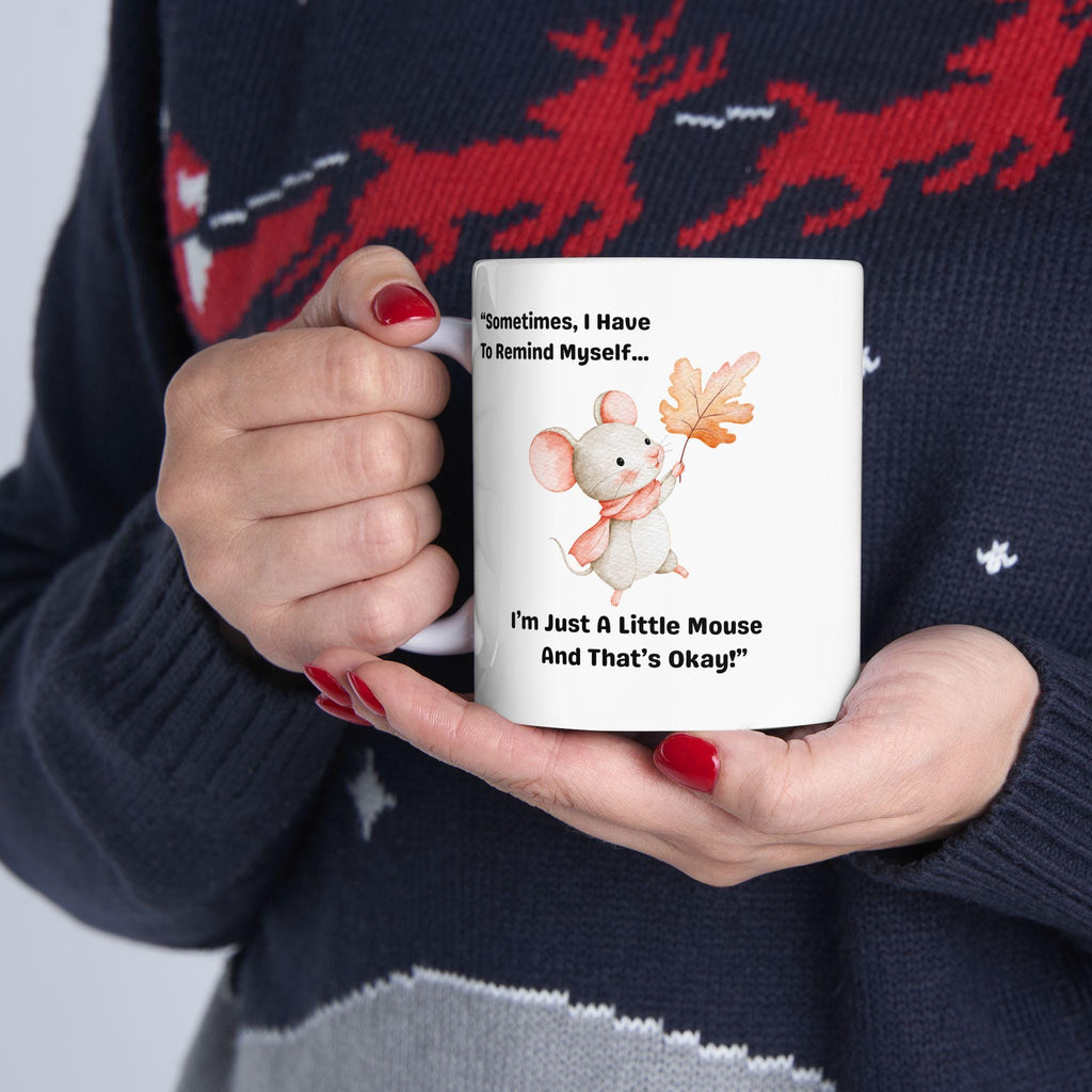 Floral Mushroom Quote Mug | Ceramic Coffee Tea Cup