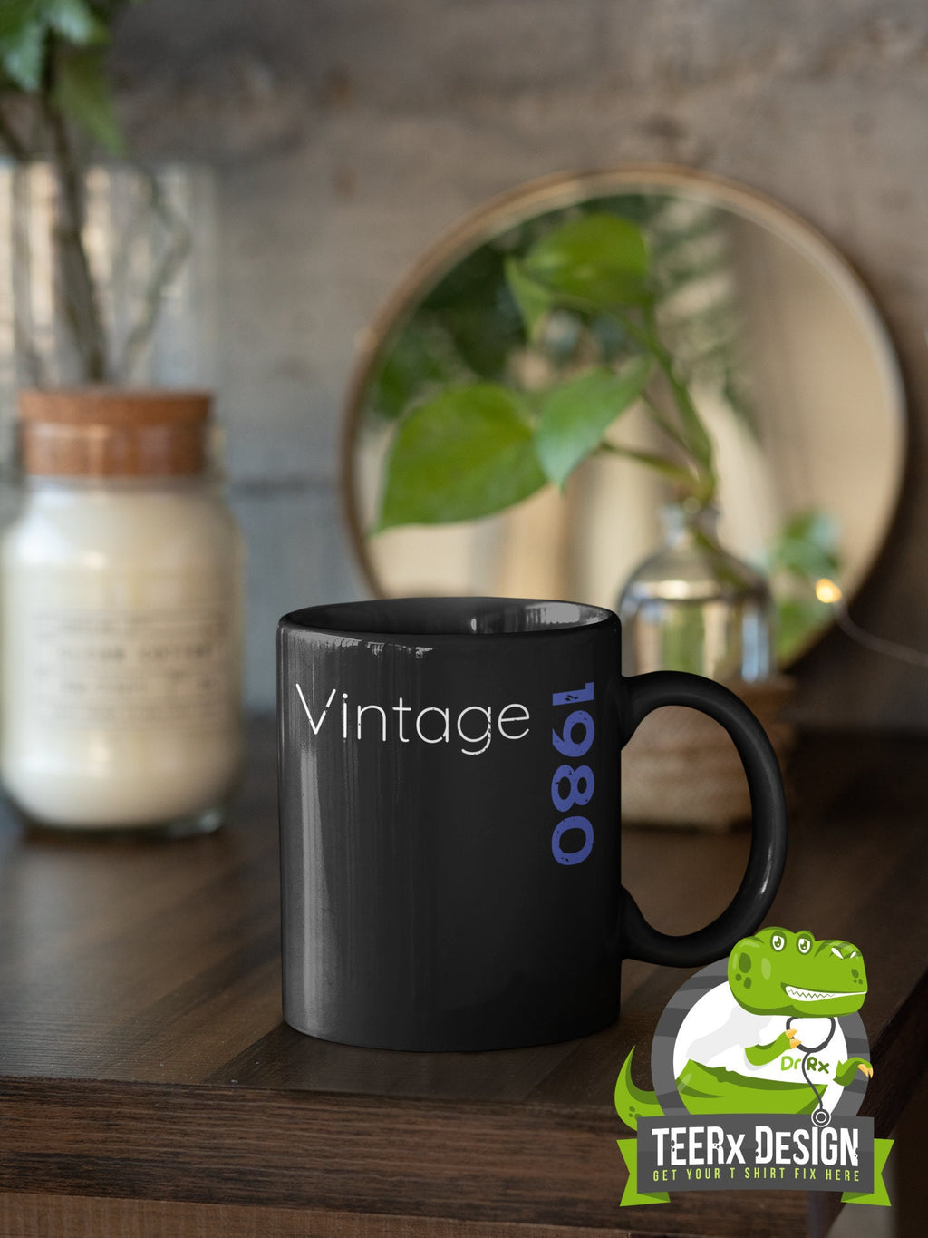 Vintage 1980 coffee mug, coffee cup, birthday gift