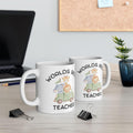 Teacher Mug | Animal Safari Illustration, Ceramic Coffee Cup