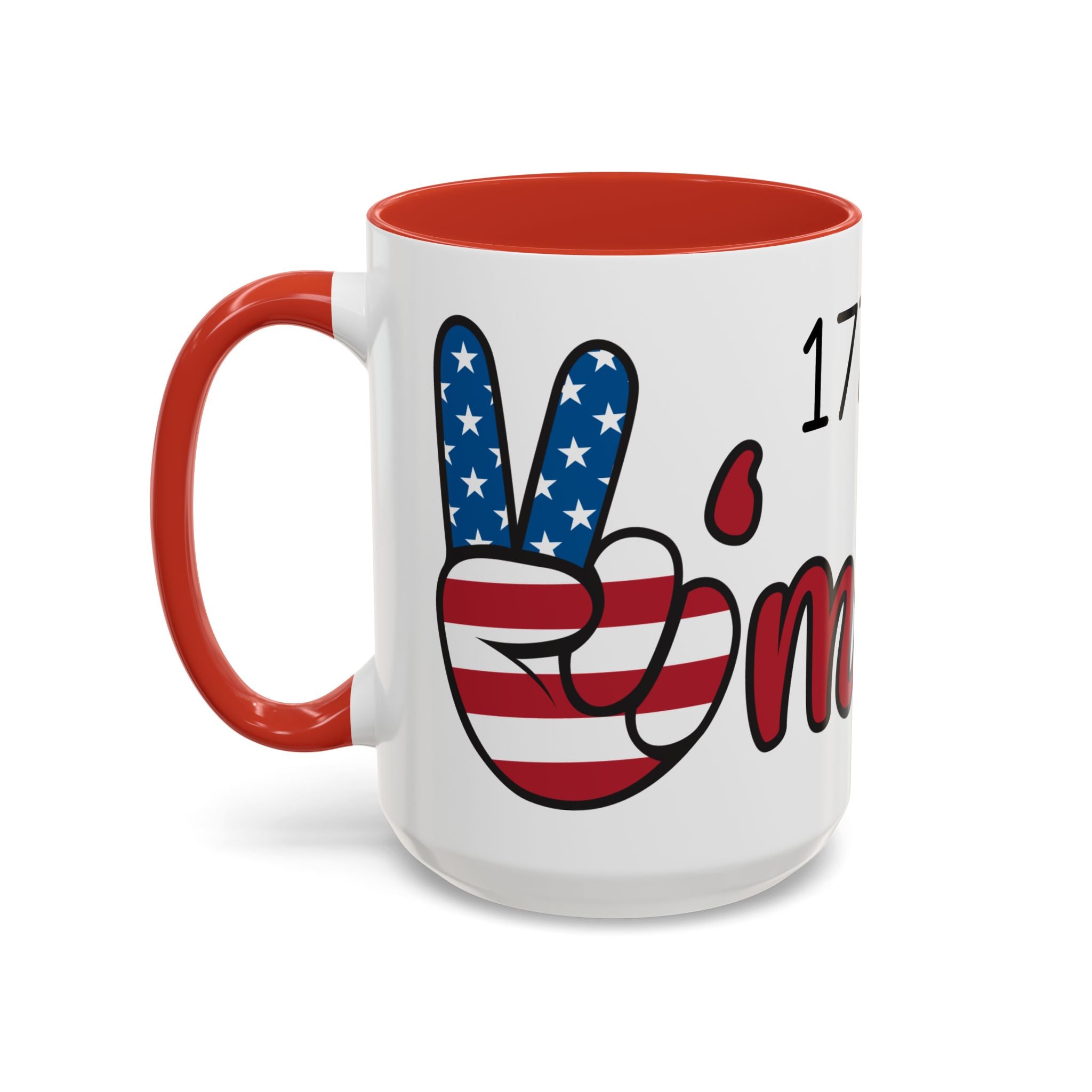 1776-2026 America Accent Coffee Mug — Patriotic Election Coffee Cup