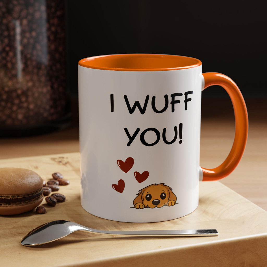 I Wuff You Dog Mug | Puppy Love Ceramic Coffee Cup
