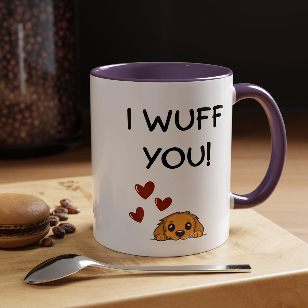 I Wuff You Dog Mug | Puppy Love Ceramic Coffee Cup