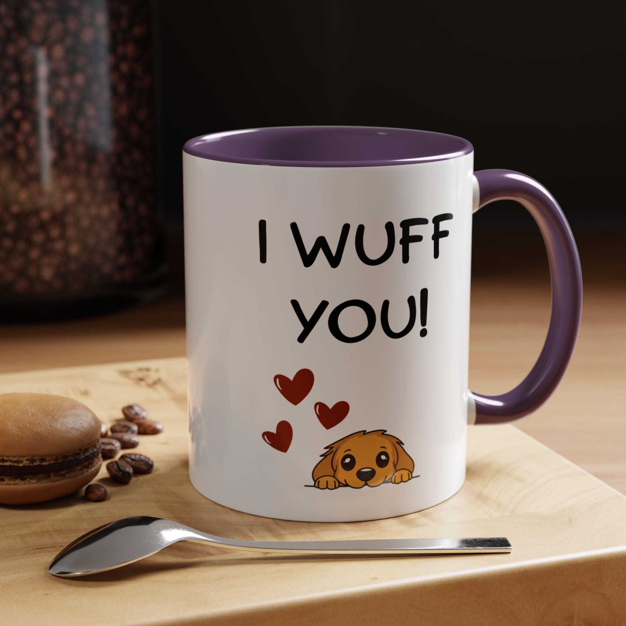 I Wuff You Dog Mug | Puppy Love Ceramic Coffee Cup