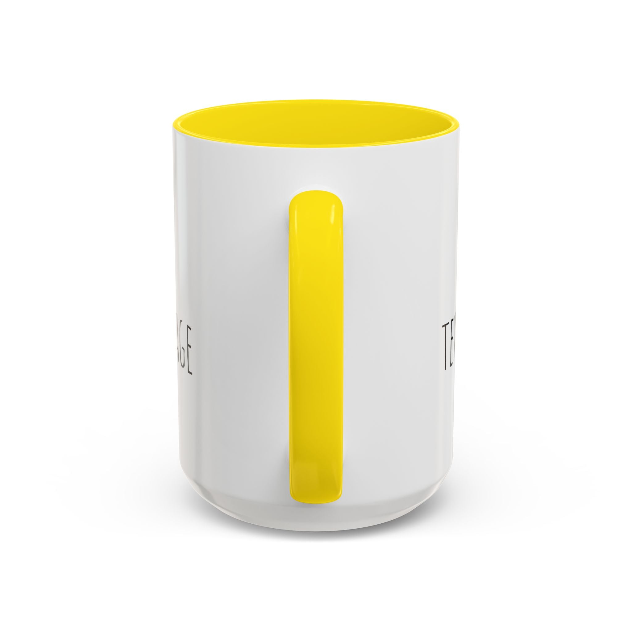 Personalize This Custom Text Photo Accent Coffee Mug | 11oz 15oz, Black Handle & Interior