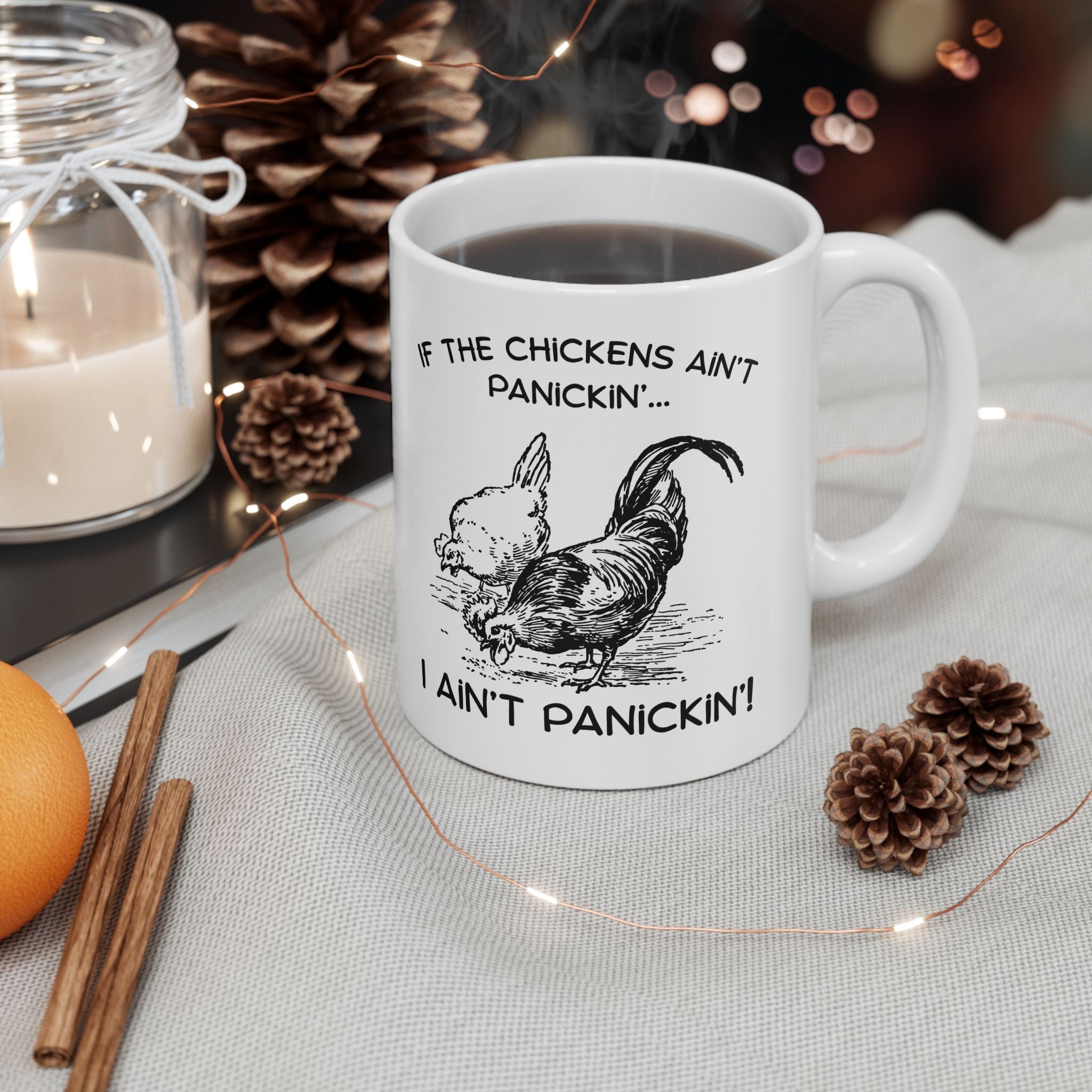 Chicken Life Ceramic Mug, (11oz, 15oz)