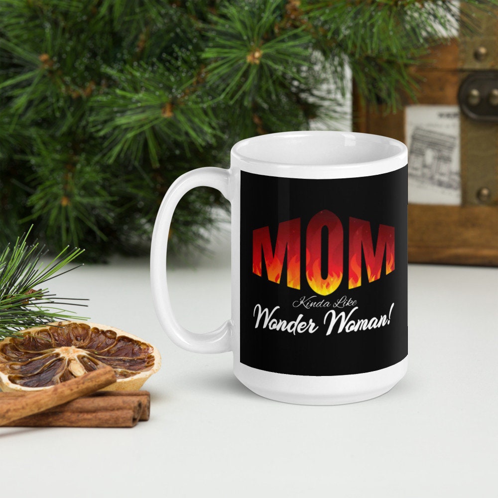 Wonder Mamma mug, Wonder Woman, Mugs for Moms, Free Spirit, Mugs for Her, Graphic Mug, Mugs for Women, Mother's Day Gift