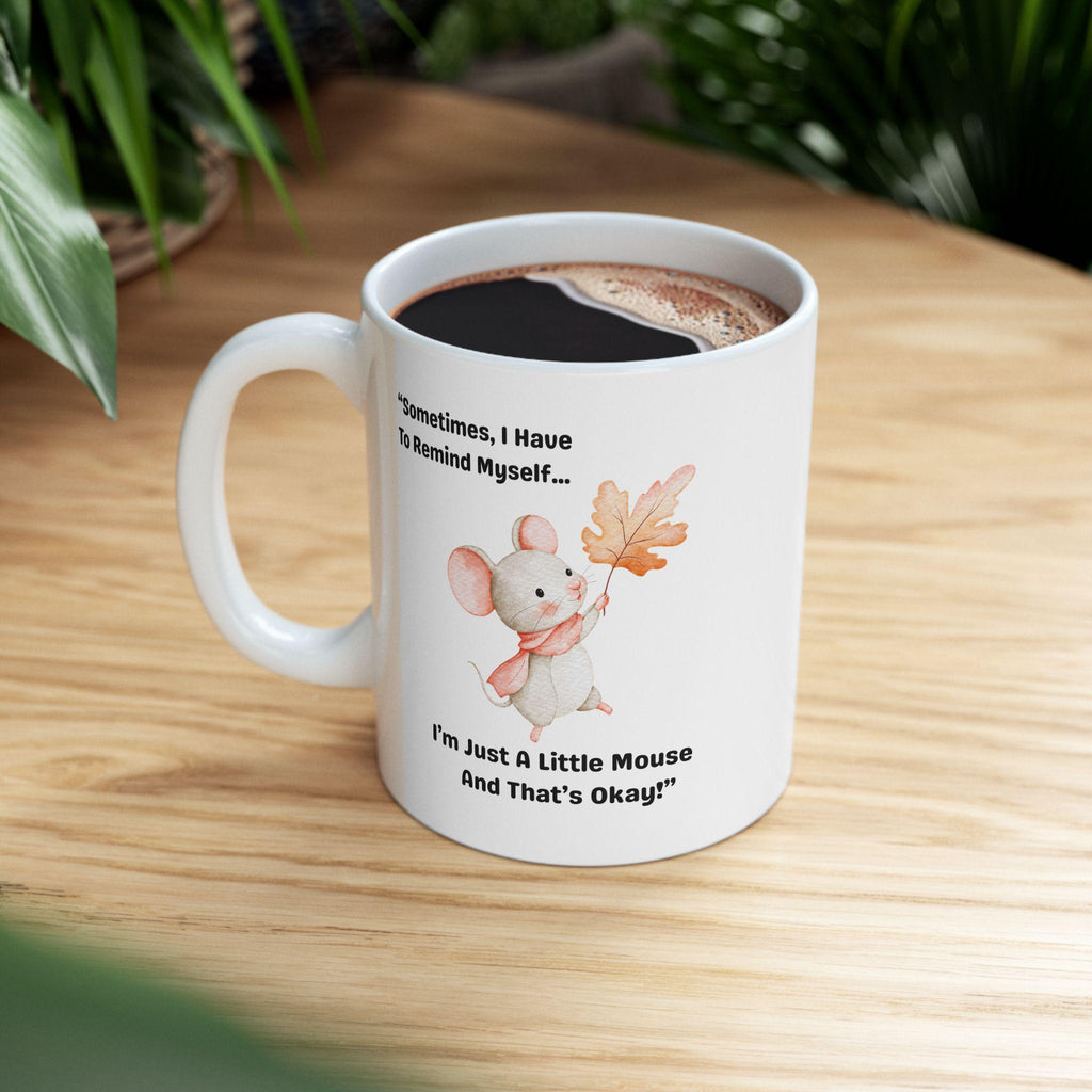 Floral Mushroom Quote Mug | Ceramic Coffee Tea Cup