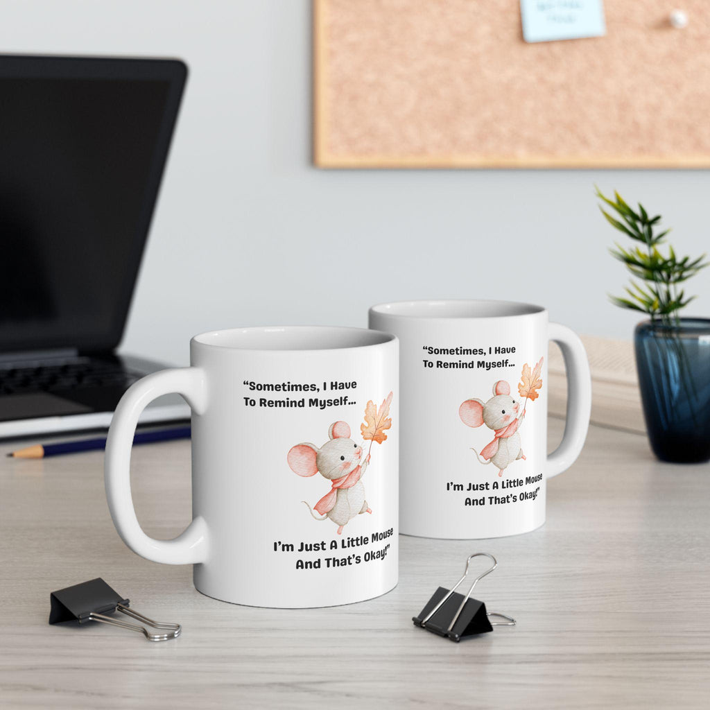Floral Mushroom Quote Mug | Ceramic Coffee Tea Cup