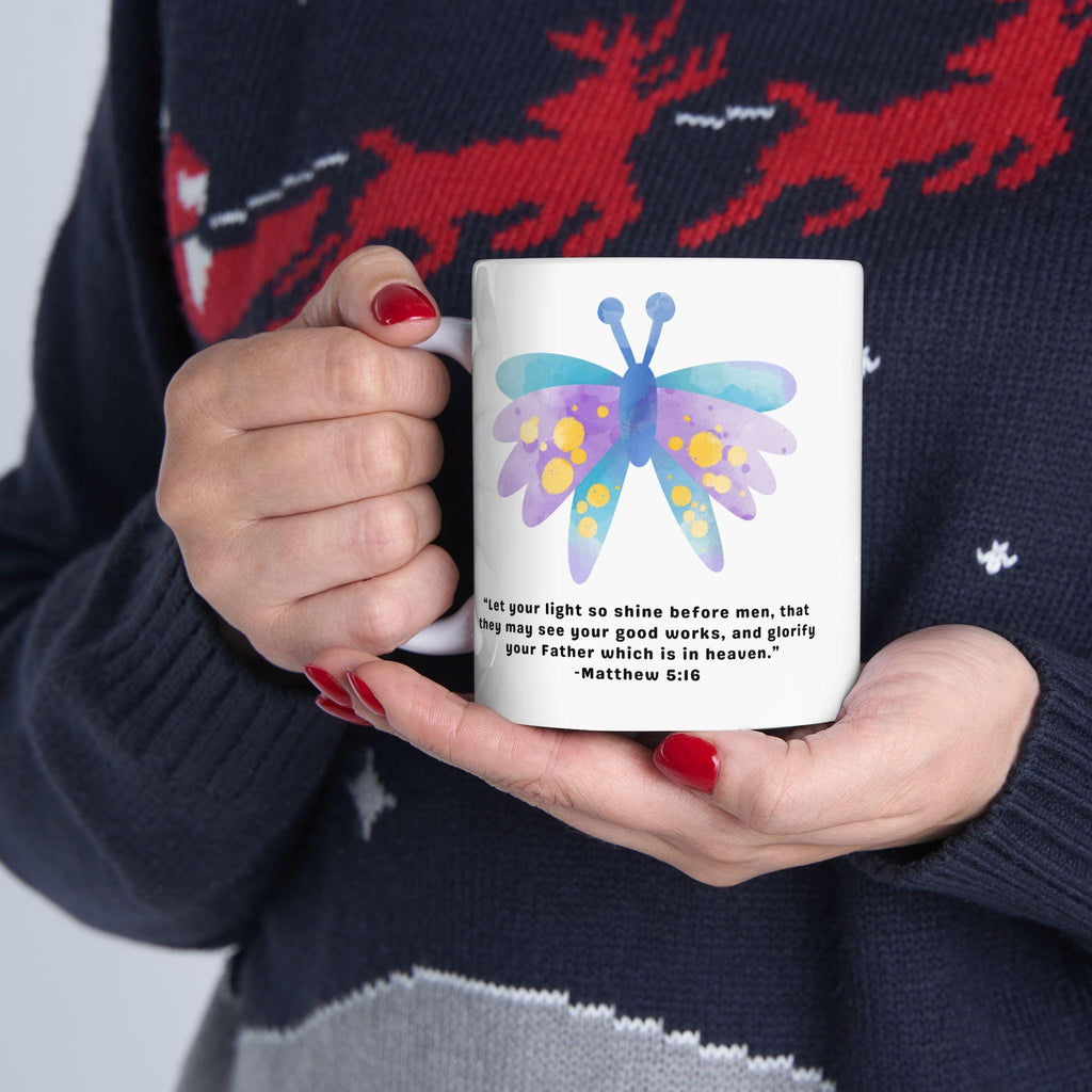 Purple Daisy Illustration Mug | Floral Quote Ceramic Mug