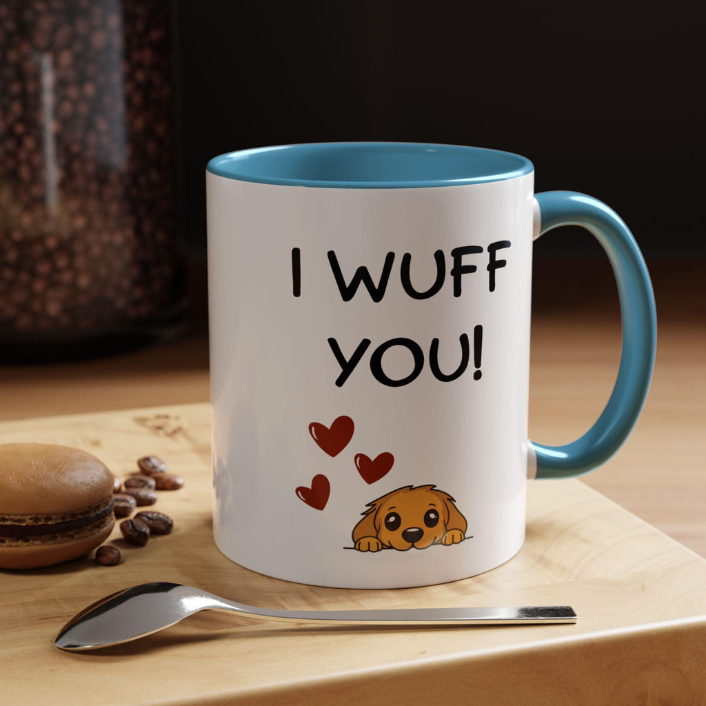 I Wuff You Dog Mug | Puppy Love Ceramic Coffee Cup