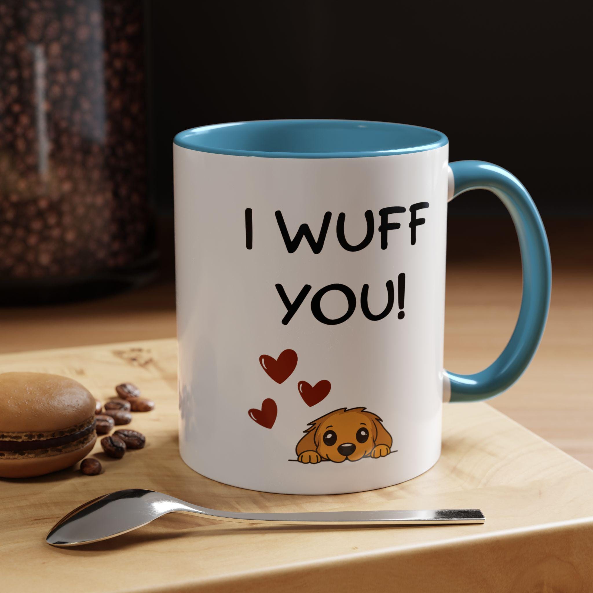 I Wuff You Dog Mug | Puppy Love Ceramic Coffee Cup