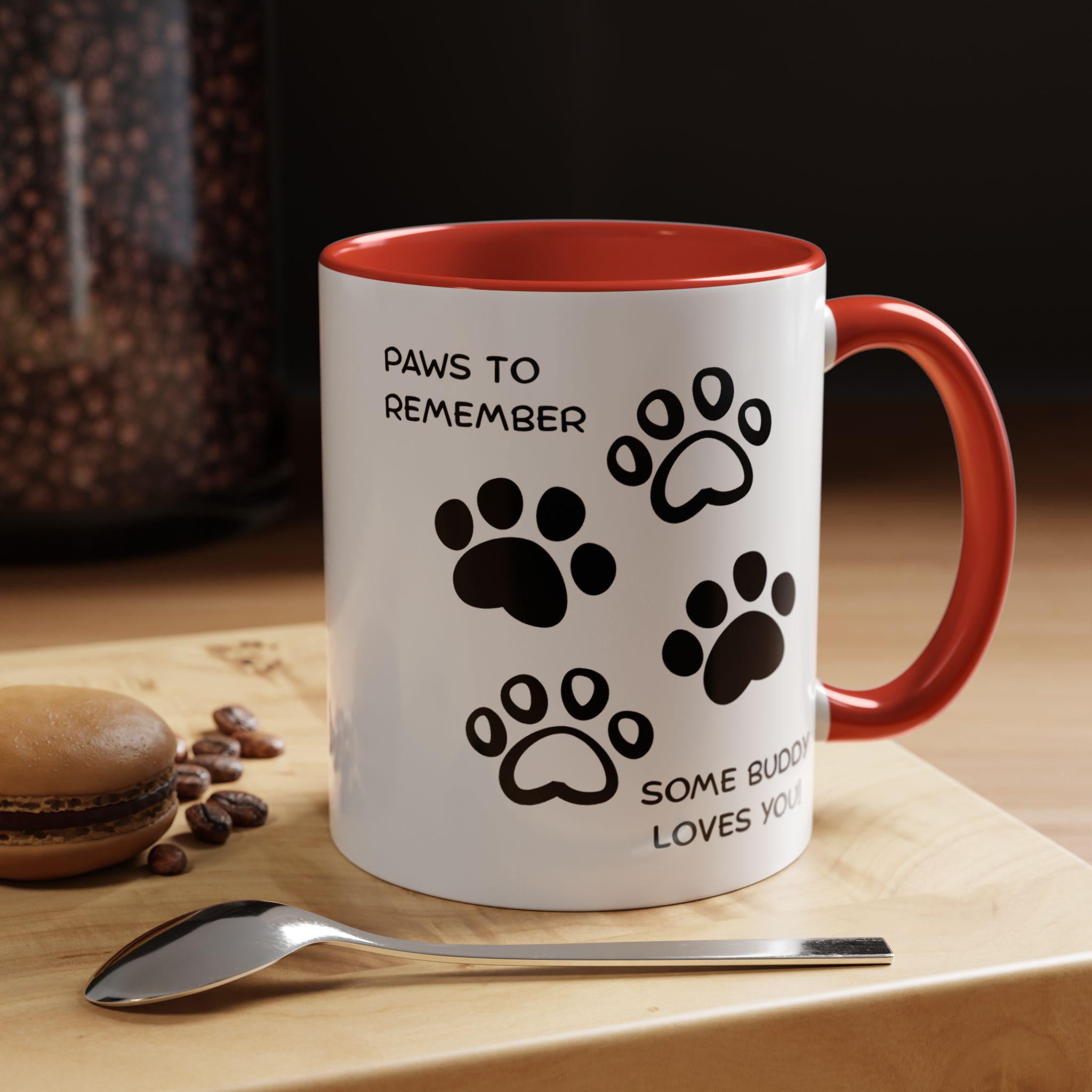 Paws To Remember paw print mug | Coffee Mug