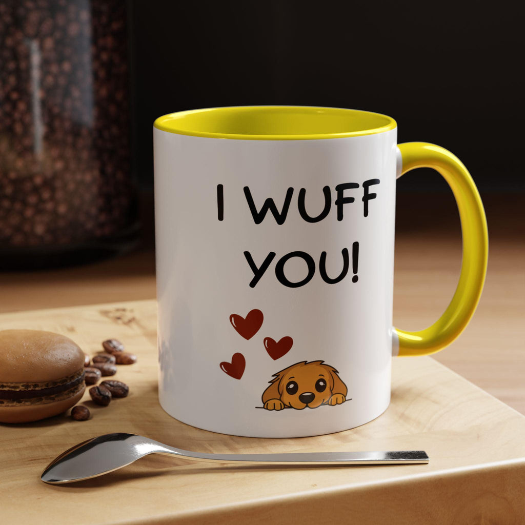 I Wuff You Dog Mug | Puppy Love Ceramic Coffee Cup