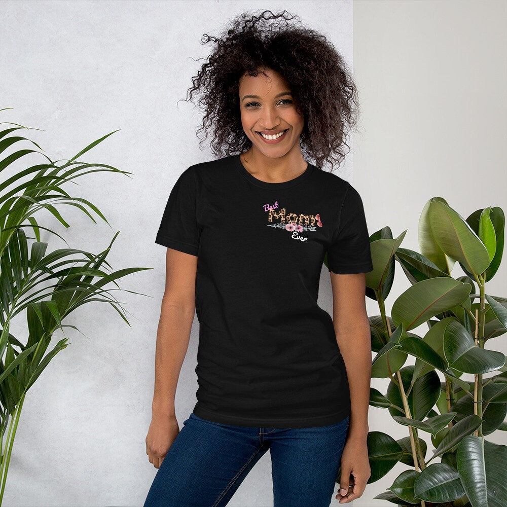 Best Mom Ever shirt, Mothers Day gift, Momlife shirt, Mom Life shirt, Funny Mom shirt, Cheetah print, Leopard print shirt, Gift for women