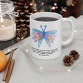 Purple Daisy Illustration Mug | Floral Quote Ceramic Mug